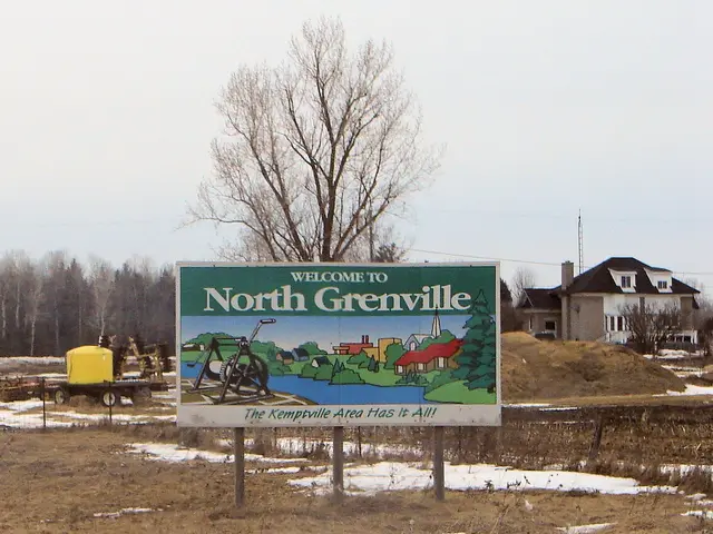 El letrero de bienvenida a la Municipalidad de North Grenville cerca de Kemptville.